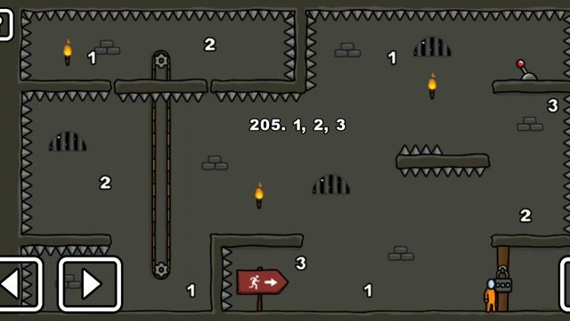 Как пройти уровень 205 One level 3. Stickman 3. #gameplay #onelevel3 #stickman смотреть онлайн