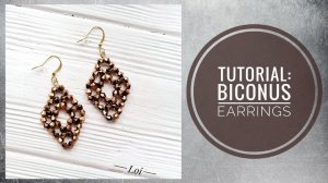 Мастер-класс: Серьги из биконусов | #Tutorial - Biconus Earrings