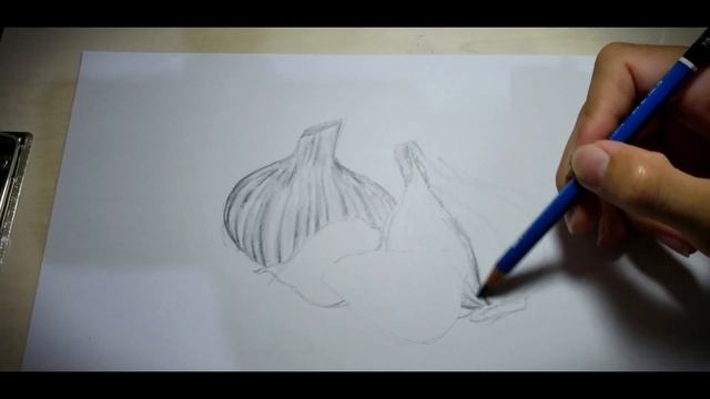 How To Draw Garlic With Pencil ( Pencil Drawing ) смотреть онлайн