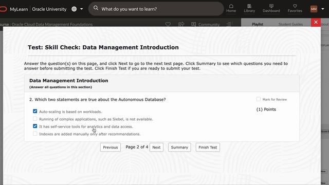 Skill Check: Data Management Introduction || Oracle Cloud Data Management 2023 Foundations Associat смотреть онлайн
