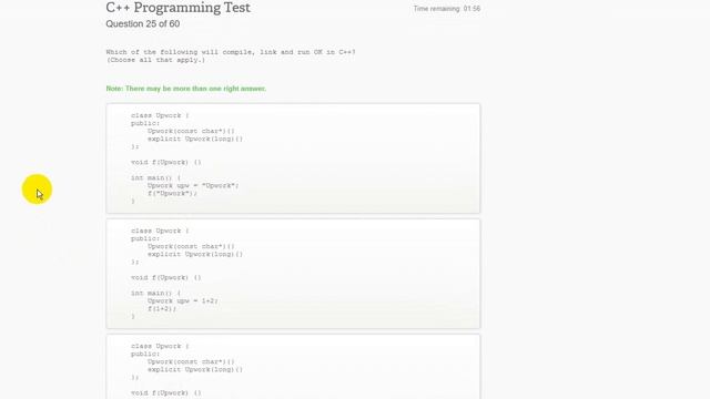Upwork C++ Programming Test Questions смотреть онлайн