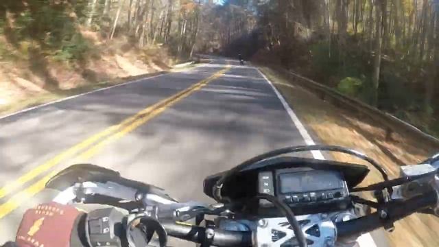 Cherohala Skyway On DRZ400SM And Ninja 400!