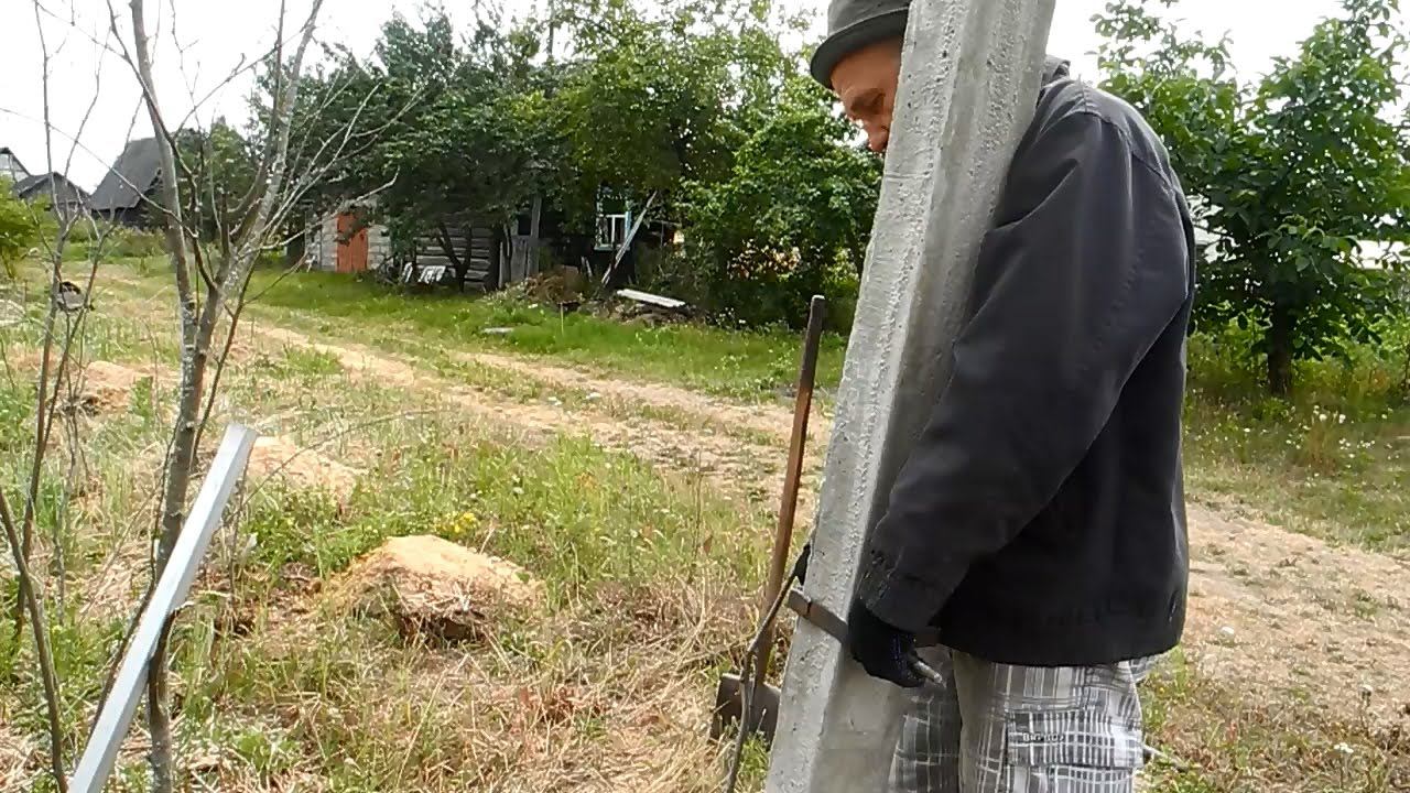 Делаем подхват для бетонных столбов смотреть онлайн