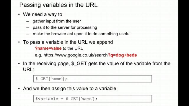 The Ultimate Web Development Course 06-08: Passing variables with GET смотреть онлайн