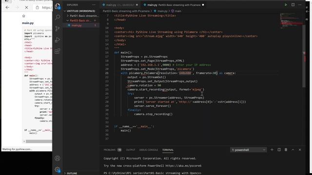 Stream picamera video in Ad hoc | Raspberry Pi learning series - Part 03 смотреть онлайн