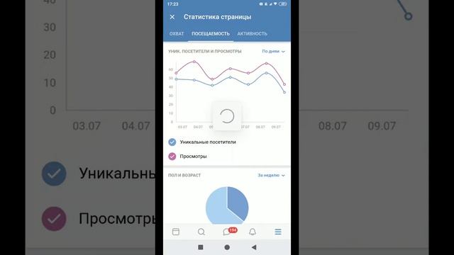 Как с телефона посмотреть статистику ВКонтакте