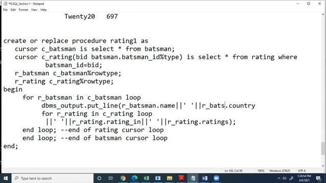 12 Passing a parameter in cursor part 3 смотреть онлайн