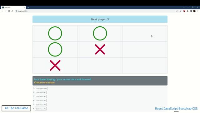 Tic Tac Toe React JS Game смотреть онлайн