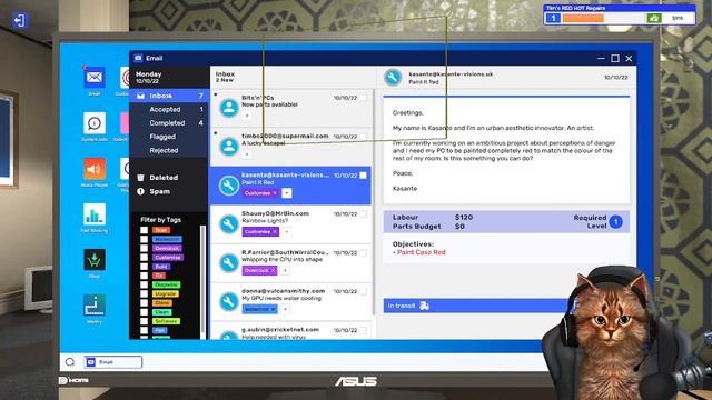 Vrei un pc hai la motanul compucter -Pc building simulator 2 смотреть онлайн