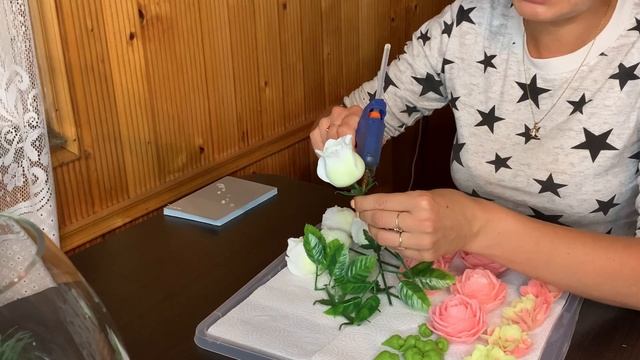 Букет в бокале/Цветы из мыла/Сборка букета/Необычный заказ/Мыловарение смотреть онлайн