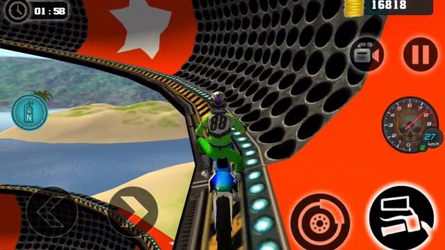 Extreme Motocross beach 3d Driving Bike Stunt #5 - Motorbike Racing Best Bike game Android Gameplay смотреть онлайн
