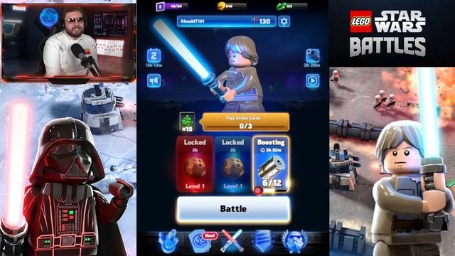 Playing a NEW Star Wars Mobile Game LIVE - Star Wars Lego Battles Official Release Gameplay смотреть онлайн