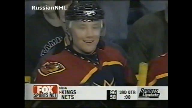 Ilya Kovalchuk's two goals vs Lightning and Khabibulin (9 jan 2003) смотреть онлайн