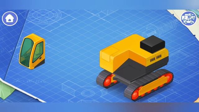 Выучим конструкцию экскаватора в игре Kids Transport смотреть онлайн