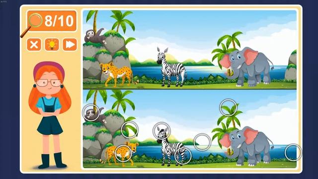 Viki Spotter: Zoo, Level 21 Walkthrough, 1080p/60FPS. смотреть онлайн
