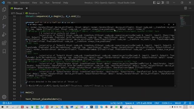 077 - CUDA + OpenGL 자습서 2 - Thrust, Lambda In CUDA, CudaGetDevice, Device, GPU Compute Capability