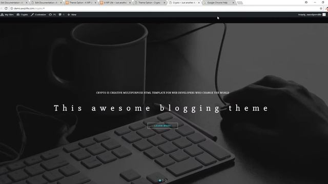 Slider Section - Add New Slide (Crypto Premium WordPress Theme) смотреть онлайн