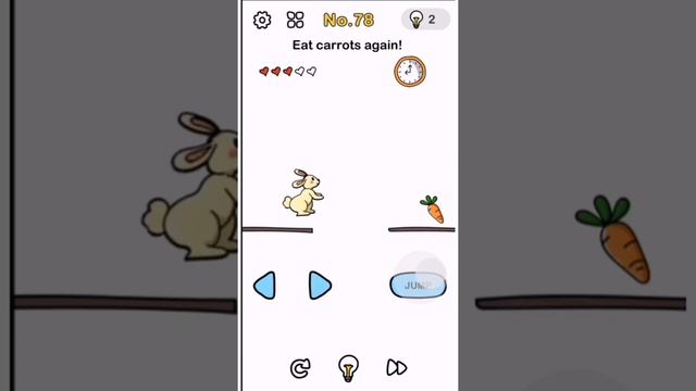Brain Out Level 78 - Eat Carrots Again Walkthrough Solutions смотреть онлайн