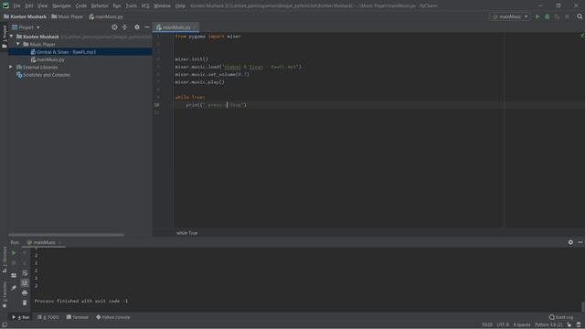 Music Player || tkinter | pygame || python part1 смотреть онлайн