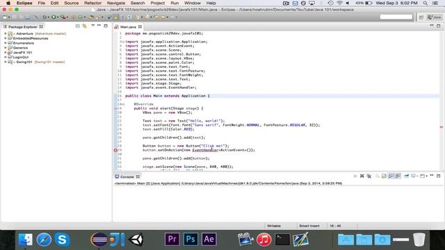 [JavaFX 101] Episode 3: Button Node смотреть онлайн