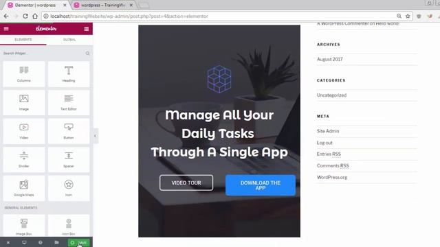 How to use template in wordpress with Elementor in Hindi смотреть онлайн