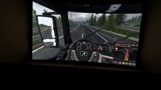 Геймплей ETS2 на ОГРОМНОМ экране в Virtual Desktop на PICO 4 смотреть онлайн