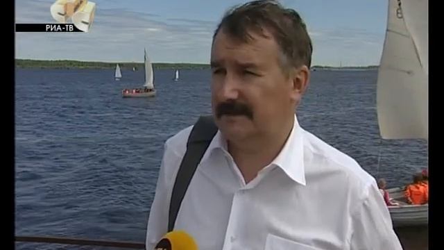 В Рыбинске состоялся фестиваль парусных судов.flv смотреть онлайн