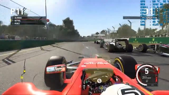 F1 2015 i5-3470/GTX1050Ti Benchmark смотреть онлайн