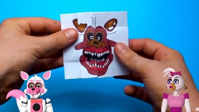 DIY FNAF ARTS & CRAFTS To Try REACT with Funtime Foxy and Glamrock Chica смотреть онлайн
