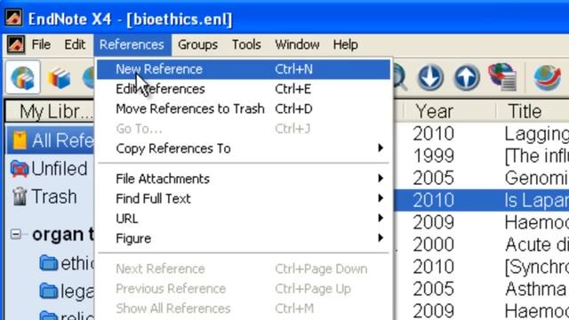 EndNote: Adding References Manually смотреть онлайн
