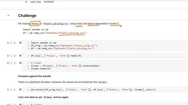How you can Impute Dataframe with INTERPOLATION in Python Pandas (2022) | Easy | Pandas Part: 40 смотреть онлайн
