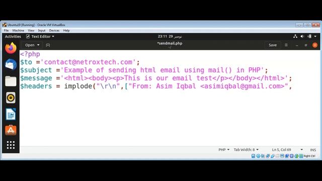 Sending HTML Email Using mail function in PHP смотреть онлайн