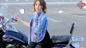 Палантин набивной (вискоза) "10807", вид 15