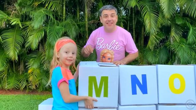 Stacy And Dad Learn The English Alphabet