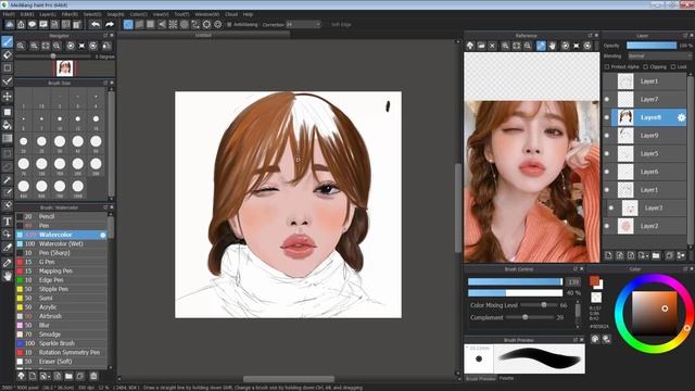 Drawing With Reference In MediBang