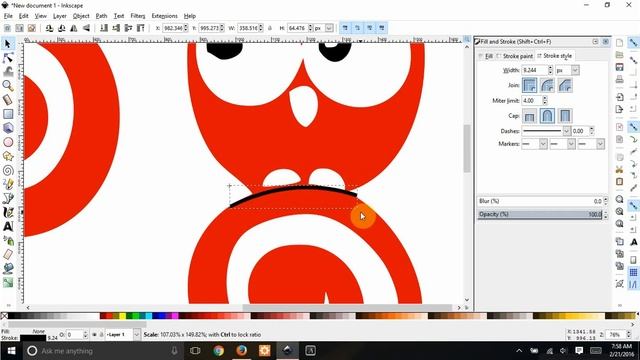 Splitting a single color design into multiple colors in Inkscape смотреть онлайн