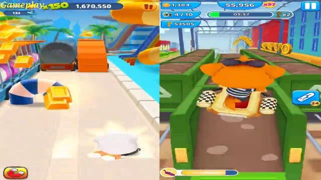 TALKING TOM GOLD RUN AGENT ANGELA VS Panda Panda Run Game koko the robber Gameplay 2021 смотреть онлайн