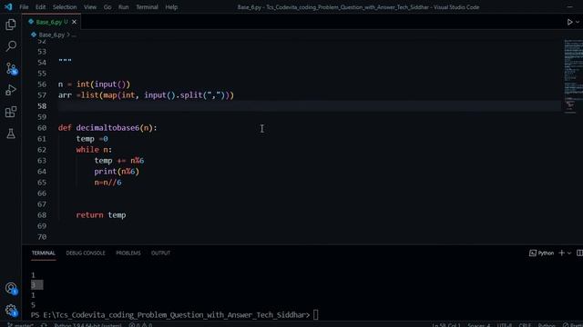 Base 6 ??| Tcs Codevita Coding Problem | Tamil | Tech Siddhar | Python #TS смотреть онлайн
