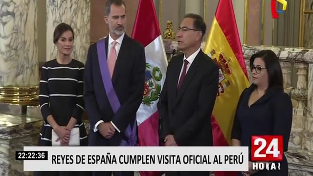 Rey Felipe VI de España llegó a Lima en visita de Estado смотреть онлайн