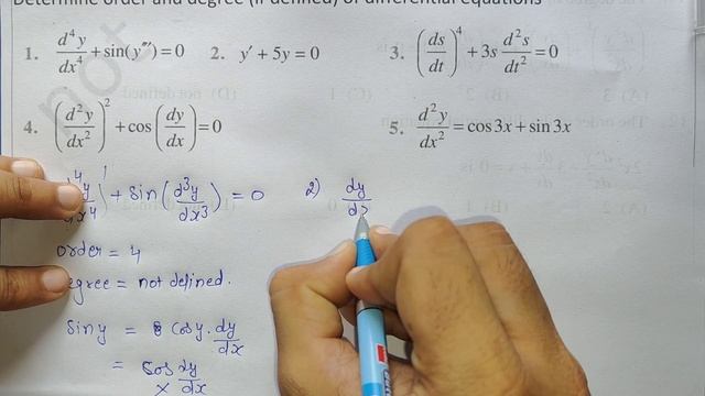 Class 12 Ex 9.1 Q1 to 5 Math | Chapter9 Class12 | Differential Equations | Ex 9.1 Q1 to 5 Class 12 смотреть онлайн