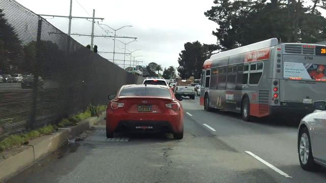 CA 1 (Golden Gate Bridge to Interstate 280) southbound (Part 3/3) смотреть онлайн
