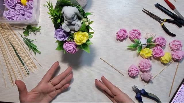 Сборка букета в крафт стакане с которой справиться Начинающий #мыловар