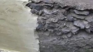 Лечим фундамент, бетонный цоколь ! Ремонт фундамента, цоколя (оштукатуривание)