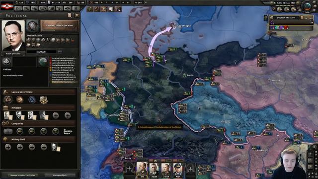 Hearts of Iron 4 - Hardest Possible Game - Fuhrerreich - Germany - Part 4 смотреть онлайн