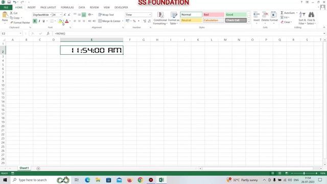 ?How to Make Digital Clock? In MS Excel ? | एमएस एक्सेल में डिजिटल घड़ी कैसे बनाएं ? смотреть онлайн