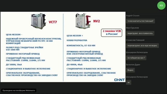 Вебинар оборудование среднего напряжения смотреть онлайн