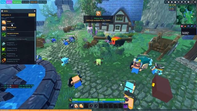 Прокачка навыков книгами в Hordes.io