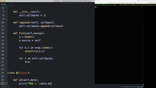Python Observer Design Pattern (Italiano) смотреть онлайн
