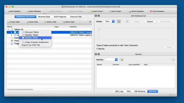 Deleting tables - DB Browser for SQLite - part 9 смотреть онлайн