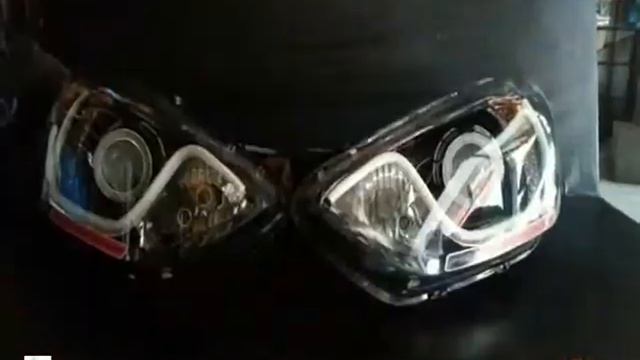 V410 Projector Headlights with Audi style DRL's Hyundai i20 Fluidic by Mxsmotosport смотреть онлайн